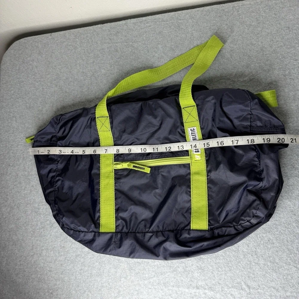 Y2K Gap Nylon Blue Green Duffle Gym Bag Overnight Weekend Travel Duffel Athletic